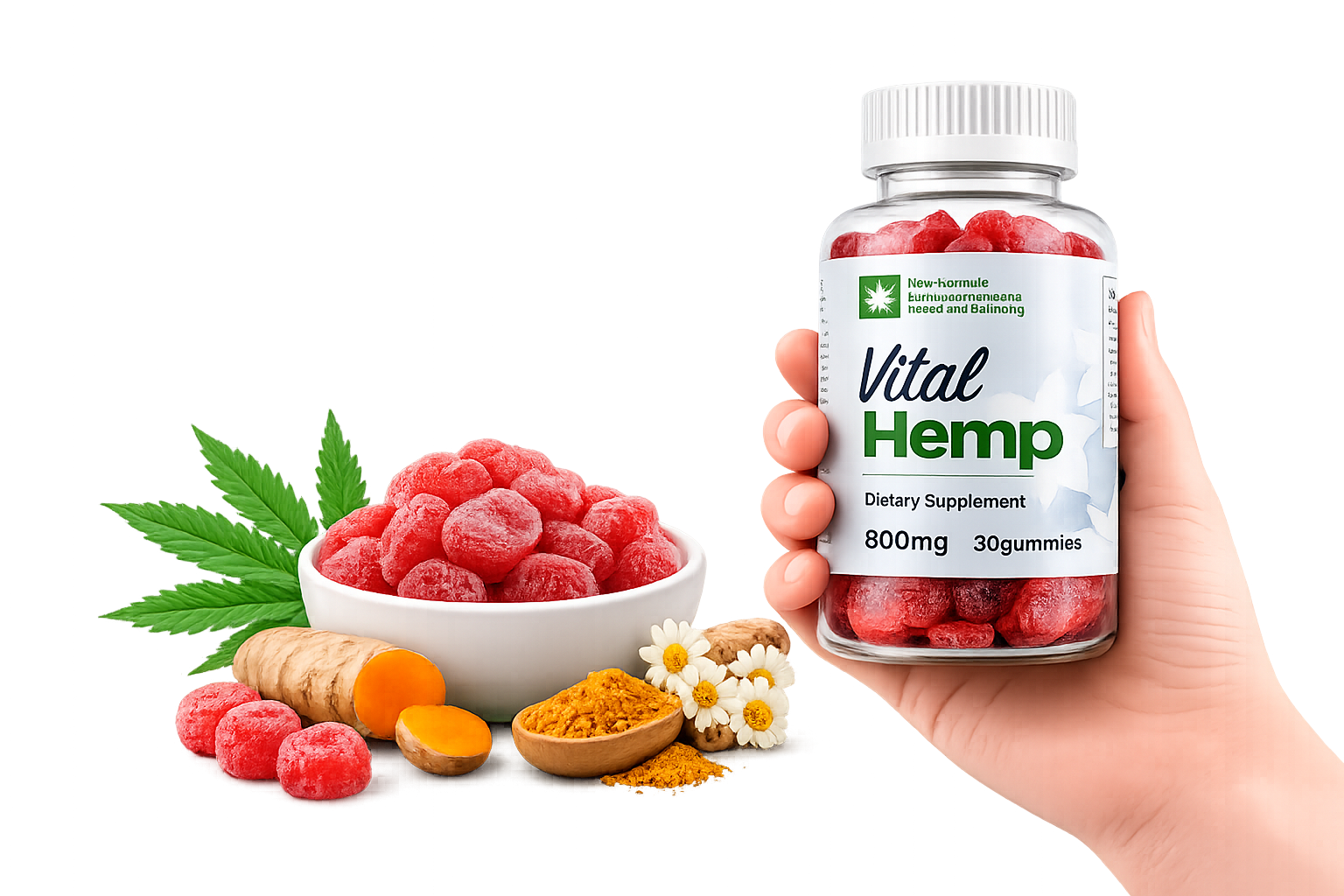 Vital Hemp Gummies Bottle